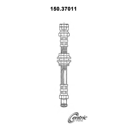 Centric Parts Brake Hose, 150.37011 150.37011